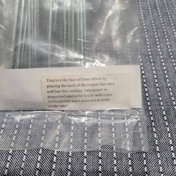 Copper Plant Labeling Stakes - Set of 10 - Picture 2 of 4